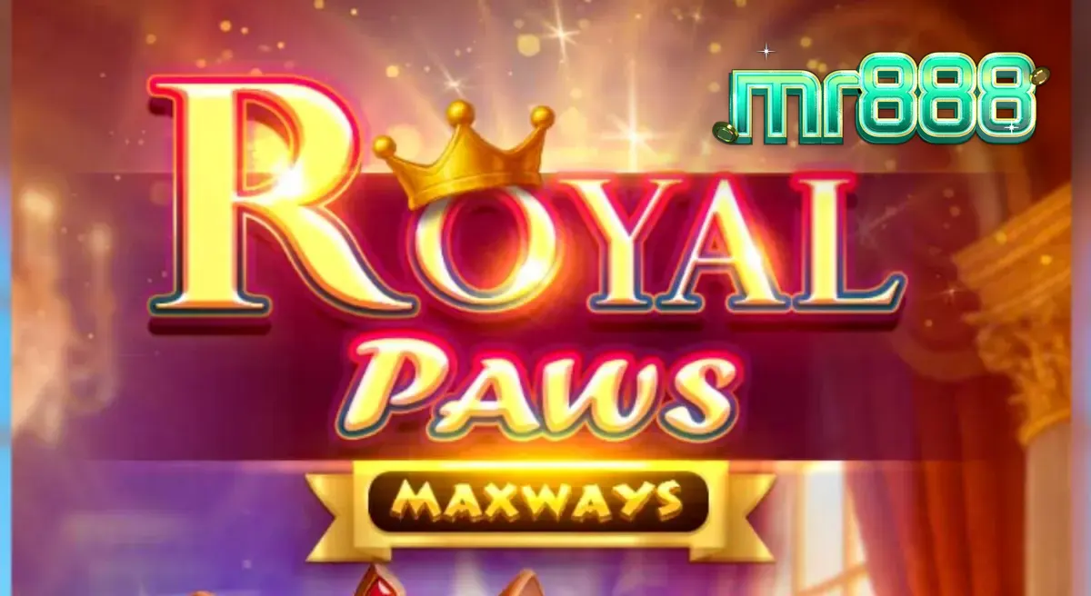 Tampilan visual slot Royal Paws Maxways dengan tema taman istana mewah